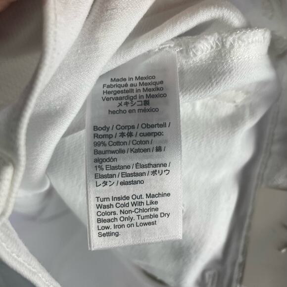 J Crew Sailor Slim Wide Leg Denim White Trendy Jeans  US Womens 29P New - Picture 4 of 6